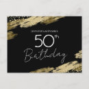 Search for black and gold birthday cards Fifty