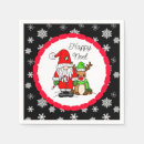 Search for christmas gnomes napkins Santa