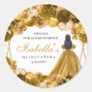 Search for gold quinceanera stickers Mis quince anos