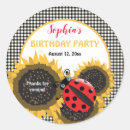 Search for first birthday ladybug stickers 1st