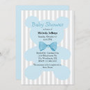 Search for stylish baby boy shower invitations Stripes