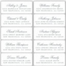 Search for guest name stickers Chic script calligraphy