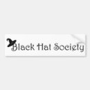 Search for top hat bumper stickers Black