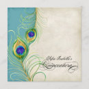 Search for peacock quinceanera invitations Feathers