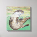 Search for otter canvas prints Cute