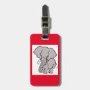 Search for elephant luggage tags Red
