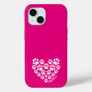 Search for paw prints iphone cases Heart
