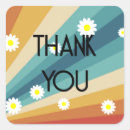Search for retro thank you stickers Hippie