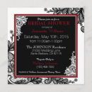 Search for black white lace bridal shower invitations Elegant