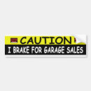 Search for garage sale bumper stickers Humour