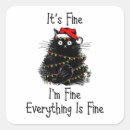 Search for everything is fine stickers Xmas