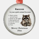 Search for racoons christmas tree decorations Raccoons