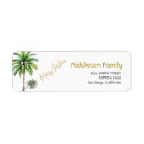Search for tropical christmas return address labels Elegant
