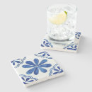Search for blue and white coasters Italian