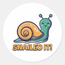 Search for funny snail stickers Kawaii