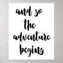 Search for the adventure begins posters Quote