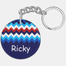 Search for white zig zag key rings Red
