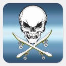 Search for blue skull stickers White