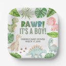 Search for baby dinosaur shower plates Boho