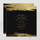 Search for faux gold foil wedding invitations Black and gold