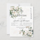 Search for white flowers christening invitations Catholic