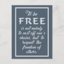 Search for freedom quotes postcards Typography