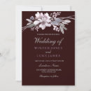 Search for burgundy purple wedding invitations Floral