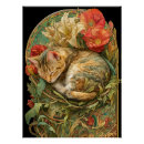 Search for art nouveau cat posters Floral