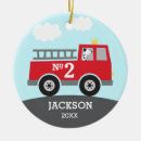 Search for firetruck christmas tree decorations Fire engine