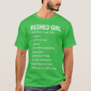 Search for girlfriend is redhead tshirts Red hair