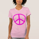 Search for peace sign womens tshirts Pink