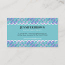 Search for mermaid business cards Iridescent