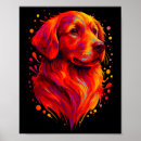 Search for dog owner art Golden retriever