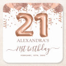 Search for 21st birthday coasters Rose gold