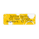 Search for round circle return address labels Yellow
