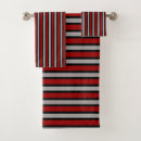 Search for red gray and black bathroom accessories Stripes