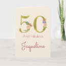 Search for elegant 50th birthday cards Pink