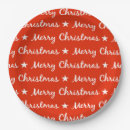 Search for christmas plates Red and white