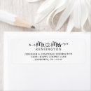 Search for just married return address labels Elegant