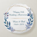 Search for 50th wedding anniversary cushions Watercolor