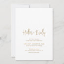 Search for gold engagement party invitations Modern