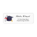 Search for university return address labels Black and white
