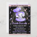 Search for purple and silver baby shower invitations For kids