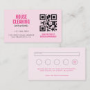 Search for cleaning services business cards Housekeeper