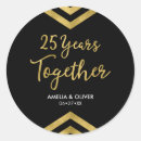 Search for 25 anniversary stickers Black