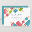 Search for lets chill party invitations Popsicles