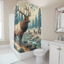 Search for wildlife shower curtains Elk