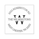 Search for monogram rubber stamps Round