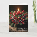 Search for thinking of you christmas cards Candle