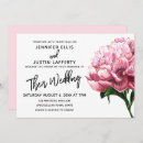 Search for watercolor peonies wedding invitations Peony